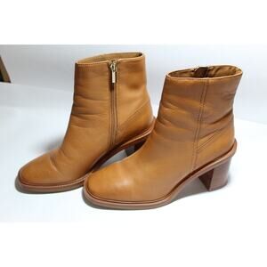 ALDO Filly Medium Brown Leather Ankle Boots